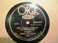1927 Hawaiian STEEL GUITAR John Paaluhi Frank FERERA One Two Three OKEH 40873