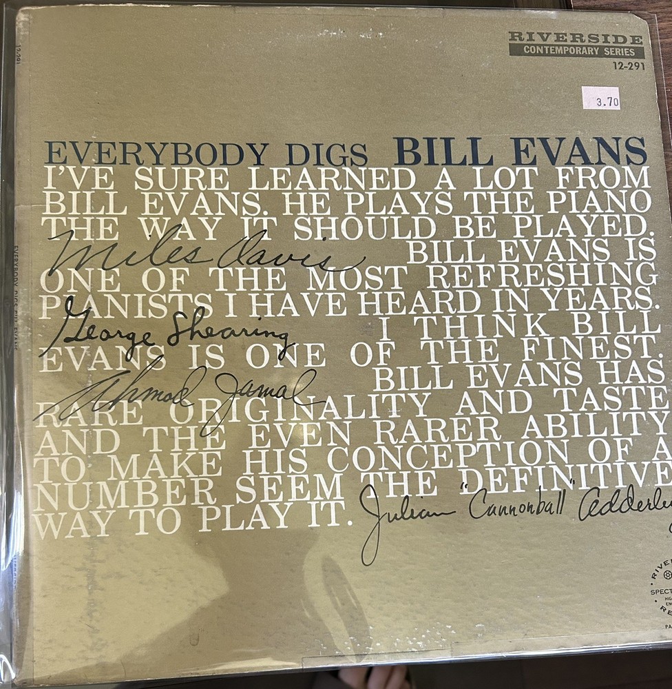 Everybody Digs Bill Evans Trio 1959 Riverside OG Mono Philly Joe Jones Sam Jones