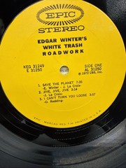 Edgar Winter’s White Trash Roadwork 1972 Double Vinyl LP Epic Records KEG 31249