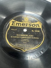 Emerson 78 RPM Sanford’s Famous Dance Orch – Slumberland 10248 V+