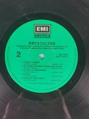 Breathless Self Titled LP Vinyl EMI America Records SW 17013 VG+