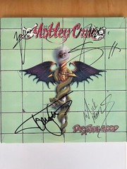 Motley Crue – Dr. Feelgood FULLY SIGNED Vinyl LP – All Members – Mick Mars!