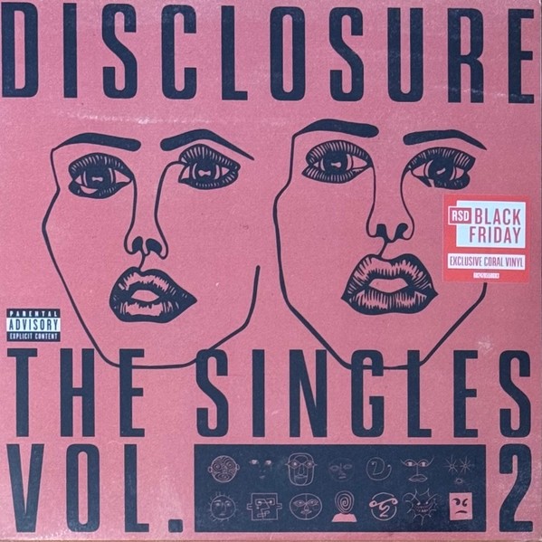 DISCLOSURE THE SINGLES VOL 2 CORAL COLOR VINYL LP NEW SEALED RSD 2025 CAPITOL