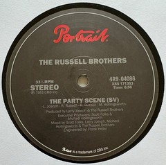 RARE ELECTRO The Russell Brothers – The Party Scene 12″ (EX) [UK Press] PORTRAIT