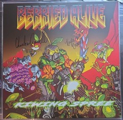 Signed Berried Alive Kiwing Spree Green Black White Splatter Vinyl Record