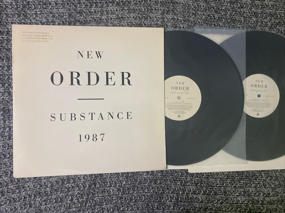 New Order Lp Substance 1987 V. G + Promo Copy Original Press