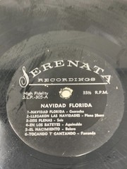 Navidad Florida High Fidelity Vinyl Record Album 33 1/3 RPM Serenata SLP-305