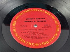 Johnny Winter Saints & Sinners Vinyl LP 1974 Columbia PC 32715 Original Press