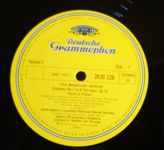 MENDELSSOHN 5 Symphonies KARAJAN Berlin Orchestra 4 LP Box Set DG 2832 009 EX