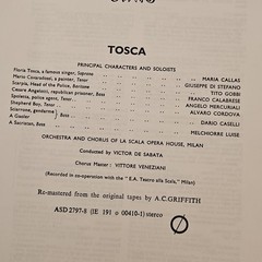 Puccini Tosca Maria Callas GIUSEPPE Di Stefano TITO Gobbi EMI 2x LP Box Set -G1