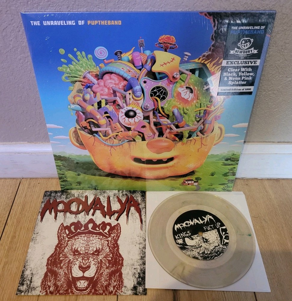 PUP Colored Vinyl LP & Moovalya Colored 7-inch Vinyl Together!