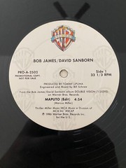 Bob James/David Sanborn – “Maputo” Vinyl LP Album Promo Contemporary Jazz