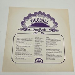 Deep Purple Fireball Harvest SHVL 793 UK 1st Pressing 1971 Org Sleeve & Insert