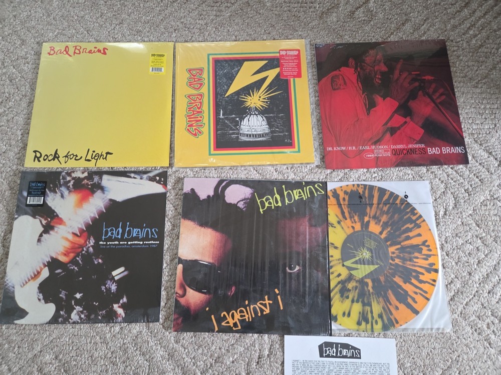 Bad Brains 5 LP’S Bundle – Rare Colored Vinyl