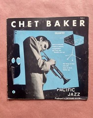 CHET BAKER QUARTET 1953 Pacific Jazz 10” MONO Superb copy Plays EXCELLENT VG/EX