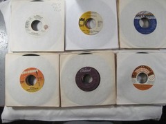 record lot 45 rpm VG+/NM- 100 vinyl w/ sleeves Pop hits 70s/80s FREE SHIP 5L