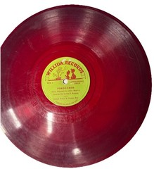 Rare Collectible Vinyl Story Julie Marvin PINOCCHIO 10″ 78 RPM Translucent Red