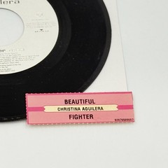 CHRISTINA AGUILERA Beautiful / Fighter 45 7″ vinyl jukebox strip 2003 HEAR VG+