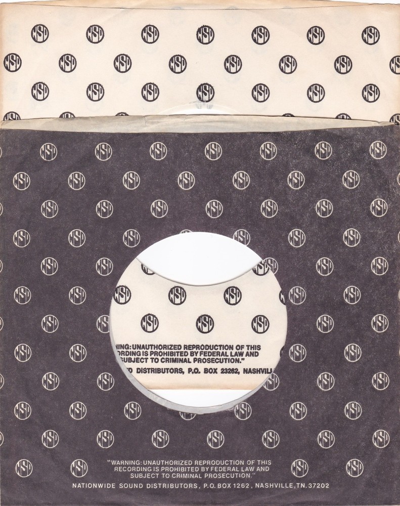 Mixed Lot of 2 – NSD BLACK #2 WHITE #4 7″ 45RPM Original Record Company Sleeves