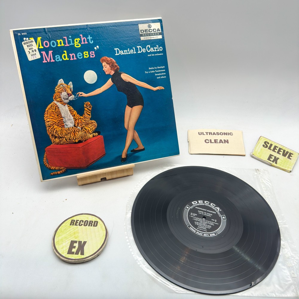 Daniel De Carlo And His Orchestra- Moonlight Madness EX/EX Ultrasonic Clean