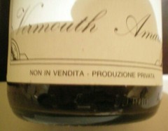 VERMOUTH ” PELITI ” RARISSIMO IN EDIZIONE LIMITATA DEL 1997 NON COMMERCIALIZZATA