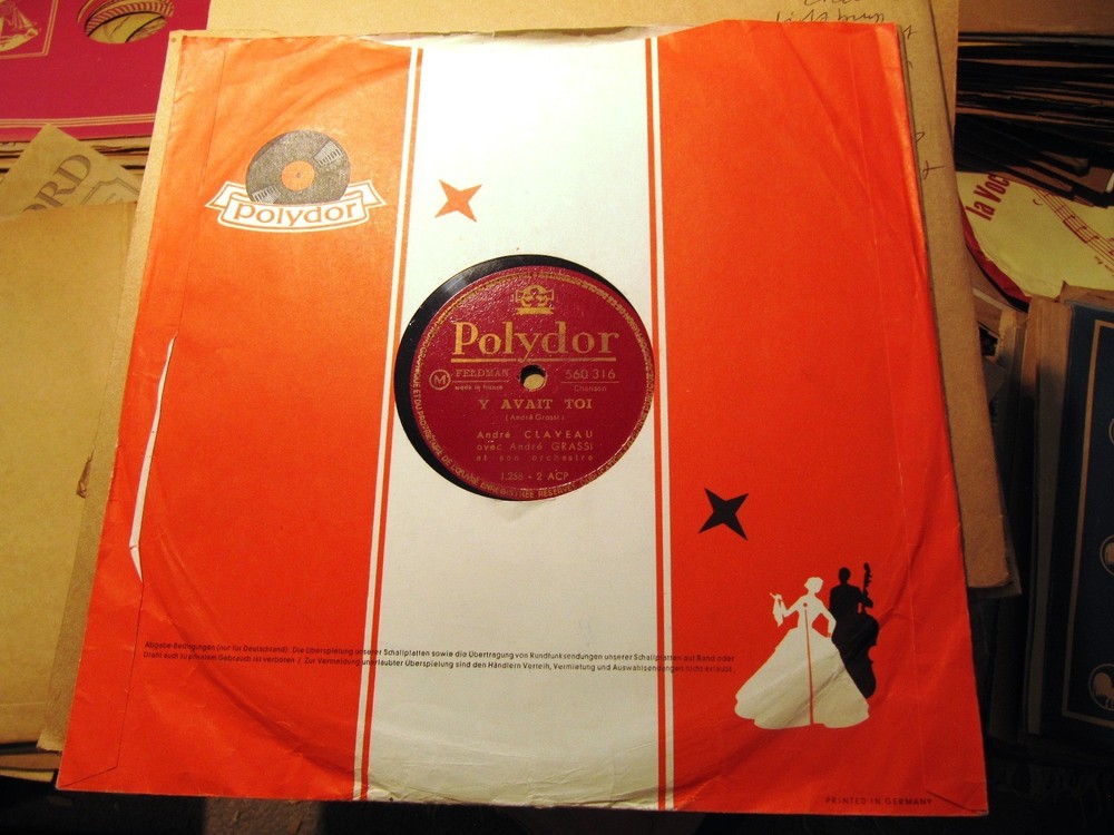 ANDRE CLAVEAU Prince de la Chanson Y AVAIT TOI Joli Chapeau Andre Grassi POLYDOR