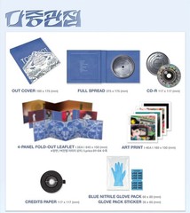 T.O.P [ANOTHER DIMENSION] 1st Album CD RANDOM VER/3Leaflet+4Art Print+Glove Pack