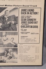 Goldfinger Soundtrack John Barry Vinyl LP UA UAS 5117 Shirley Bassey 1st Press