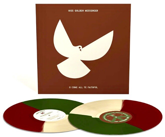HISS GOLDEN MESSENGER: O COME ALL YE FAITHFUL Tri-Color Vinyl 2LP New Christmas