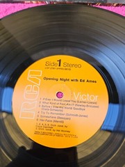 Vinyl LP Opening Night With Ed Ames Try To Remember LSP-2781 RCA 1964 Live in NY