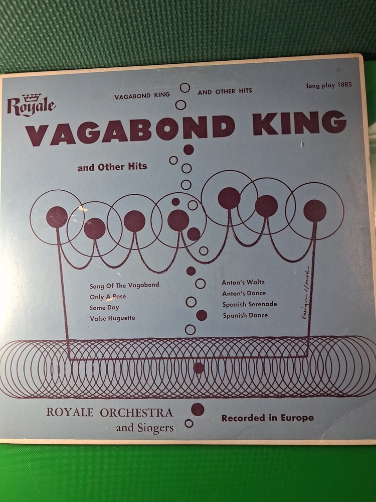 33 1/3 Rpm 10” Vinyl Vagabond King
