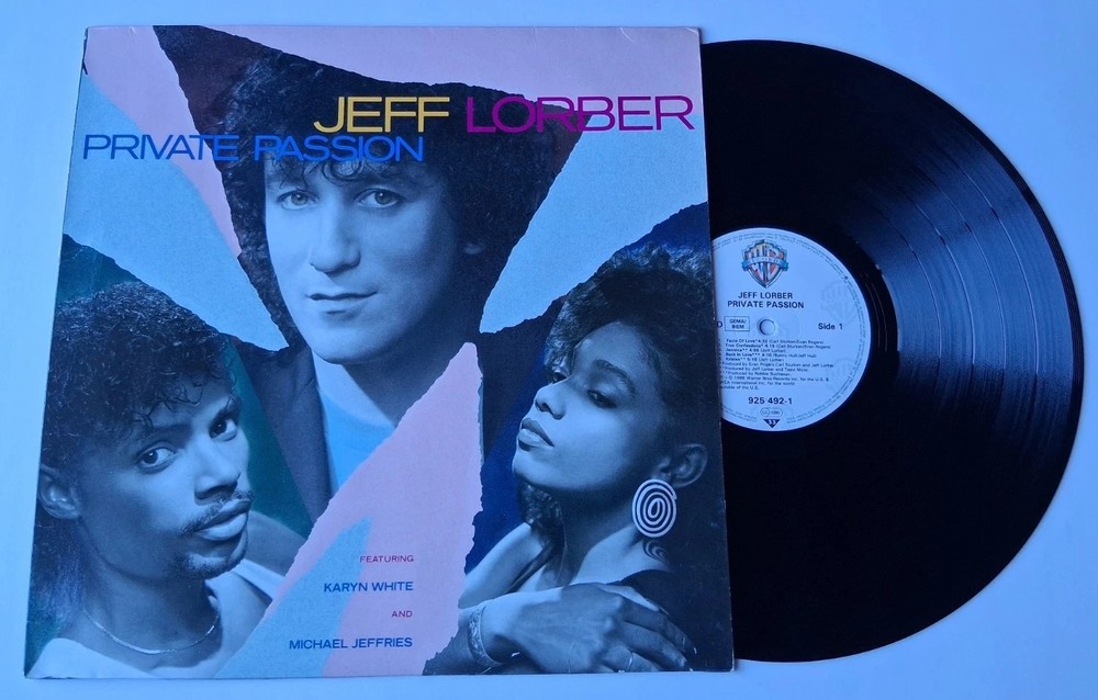Jeff Lorber – Private Passion Vinyl LP – 1986 Warner Bros – Karyn White, Germany