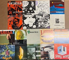 9 Punk Rock Metal Posters Art Wall 1990s-2000s 7″ Record 45rpm Sleeve Unfolded