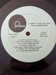 THE MINDBENDERS “A Groovy Kind of Love” Vinyl LP (1966) MGF 27554 Fontana EX/VG+