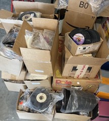 Lot Of 50 Random 45rpm Vinyl Records From Closed Down Record Store!