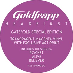 GOLDFRAPP Head First TRANSPARENT MAGENTA COLORED VINYL LP BRAND NEW & SEALED