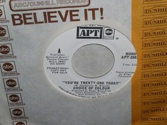 Choice of Colour 45 You’re Twenty-One Today mono/stereo Promo~North. Soul; NM