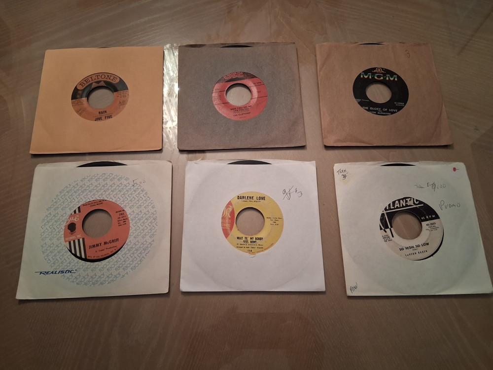 168 Original 45 PM R & B, Doo Wop Related Rock, Country 1950’s 1960’s Records