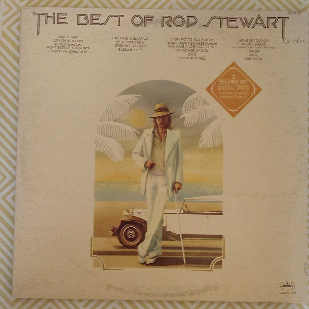 Rod Stewart The Best of Rod Stewart 2LP Vinyl 12″ Mercury 1972 SRM-2-7507