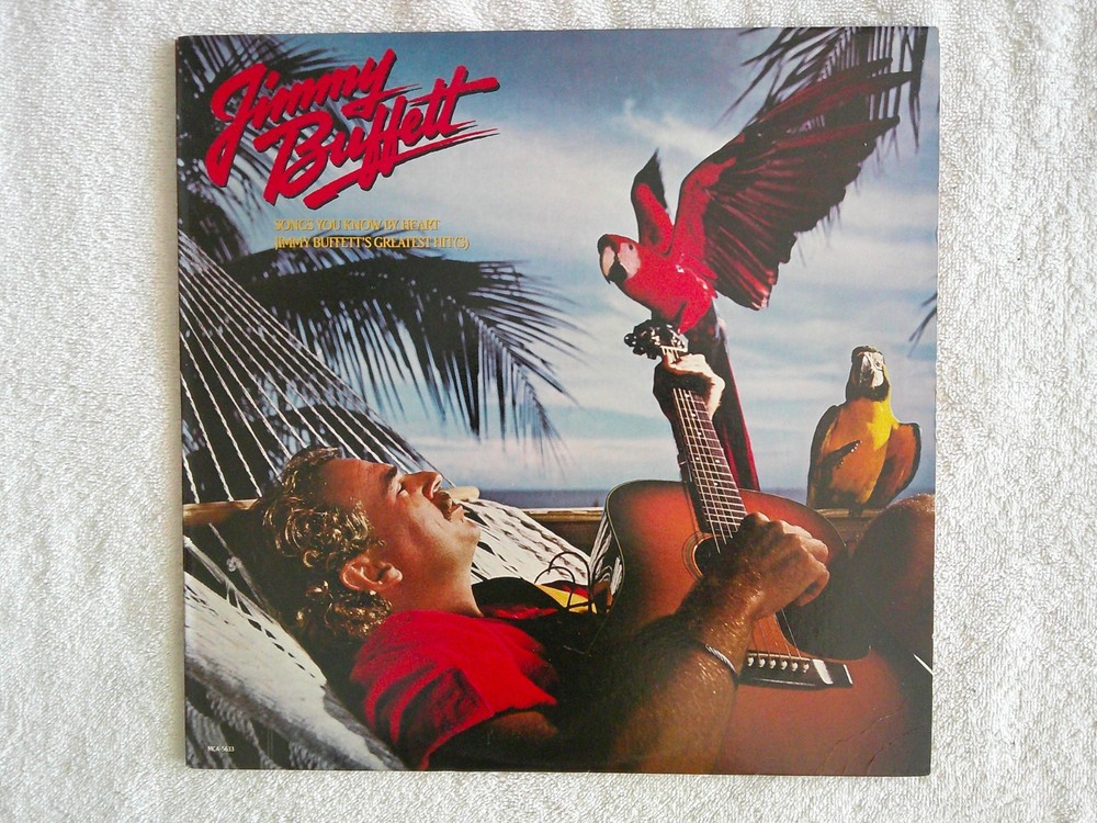 Jimmy Buffett Songs You Know By Heart Greatest Hits OG 1985 W/Insert Vinyl LP