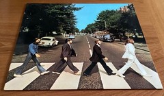 The Beatles Abbey Road 1980s rainbow label LP near-mint album Lennon McCartney