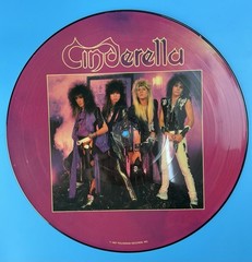 Cinderella: Night Songs 1987 Mercury Records Picture Disc Vinyl LP Hype Sticker