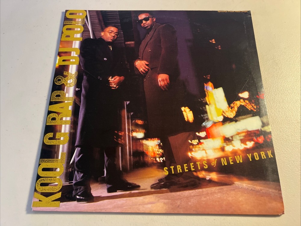 Kool G Rap & DJ Polo Streets Of New York Vinyl 1990 12” Single vinyl