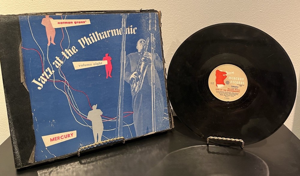 VTG Vinyl Record JAZZ AT THE PHILHARMONIC VOL.8 MERCURY 10″ SET OF 3 Rare