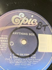 Anything Box – Soul On Fire 12” EP Single Vinyl Record 1990 Original VTG. Retro