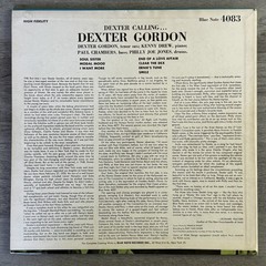 Dexter Gordon Dexter Calling OG Mono Blue Note 4083 RVG P VG+