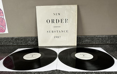 LP DOUBLE VINYL NEW ORDER ALBUM SUBSTANCE 1987 FACT 200 UK 2ND PRESS 1987 EX-/EX