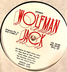 USAF WOLFMAN JACK #44 3/4, 2 30 MIN SHOWS, 12 TUNES: DISCO TEX, CAROL DOUGLAS