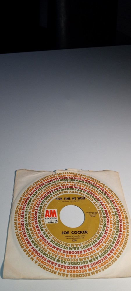 Joe Cocker – High Time We Went – 45 Record 1971 Original