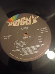 LIME 3 PLP 1020 1983 Mantra Records Original 1st Pressing, Edition,Prism VG VG+